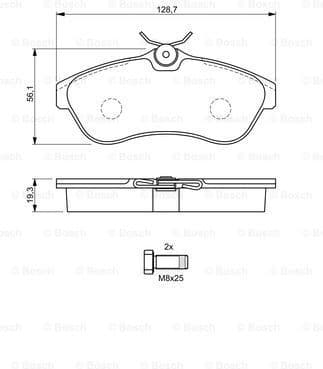 Brake Pad Set, disc brake 0986424635 - image 7