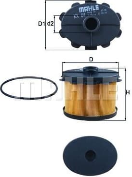 Filter diesel fuel KX84D