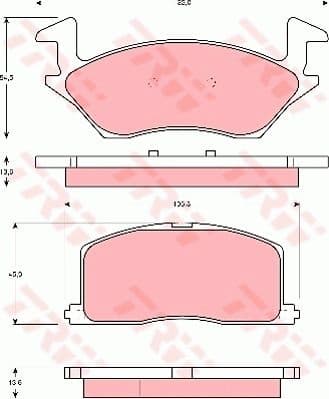 Brake Pad Set, disc brake GDB878