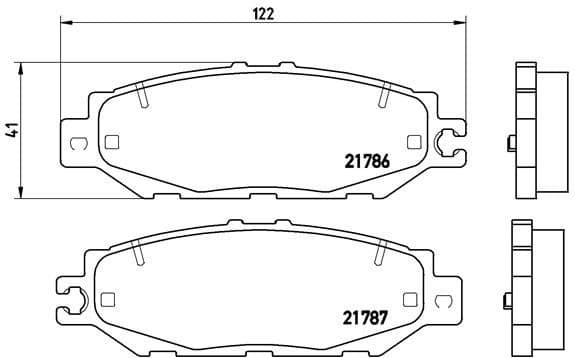 Brake Pad Set, disc brake PRIME LINE P83036