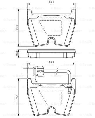 Brake Pad Set, disc brake 0986494216 - image 7