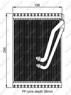 Evaporator, air conditioning 36153