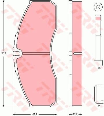 Brake Pad Set, disc brake GDB3385