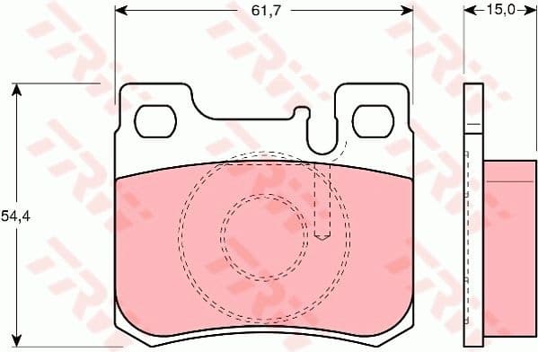 Brake Pad Set, disc brake COTEC GDB1130