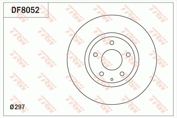 Brake discs kit front (2pcs), Top Quality DF8052
