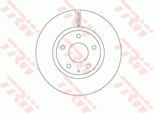 Brake discs kit front (2pcs), Top Quality DF8052 - image 2