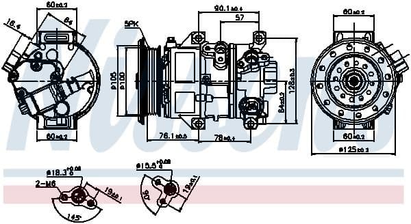 Compressor, air conditioning ** FIRST FIT ** 89309
