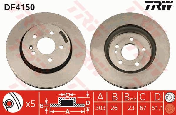 Brake Disc DF4150