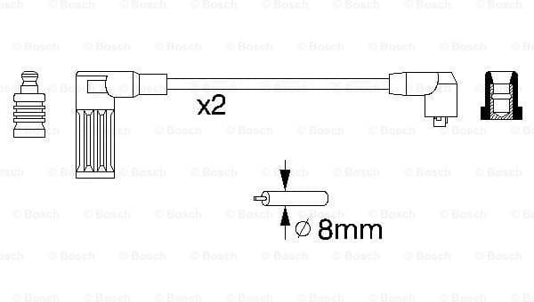 Ignition Cable Kit 0986356752 - image 5