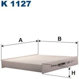 Filter, cabin air K1127