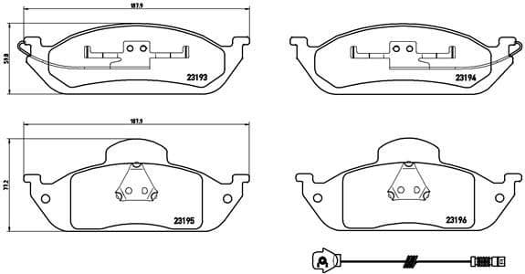 Brake Pad Set, disc brake PRIME LINE P50039