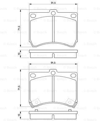 Brake Pad Set, disc brake 0986460974