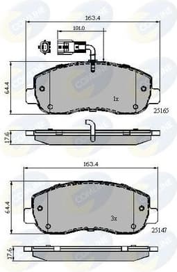 Brake pads front CBP12106