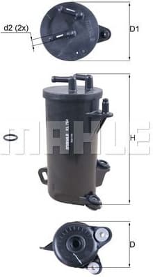 Filter diesel fuel KL764D