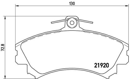 Brake Pad Set, disc brake PRIME LINE P50055