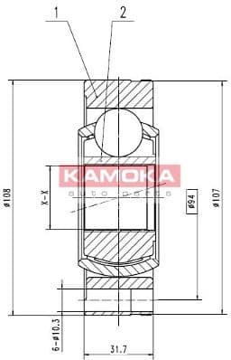Joint Kit, drive shaft 8738