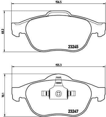 Brake Pad Set, disc brake PRIME LINE P68040