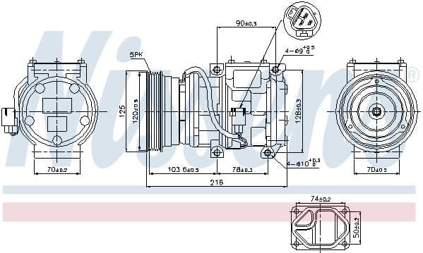 Compressor, air conditioning ** FIRST FIT ** 89098