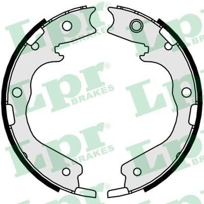 Brake Shoe Set, parking brake 01078