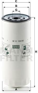 Oil Filter W11102/36