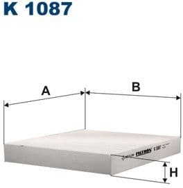 Filter, cabin air K1087