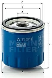 Oil Filter W712/16