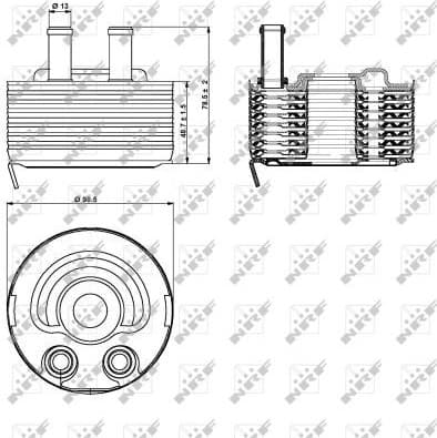 Oil Cooler, engine oil 31353