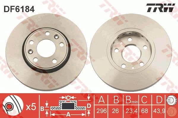 Brake Disc DF6184