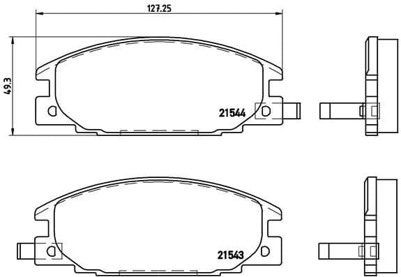 Brake Pad Set, disc brake PRIME LINE P59015