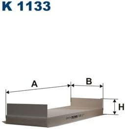 Filter, cabin air K1133