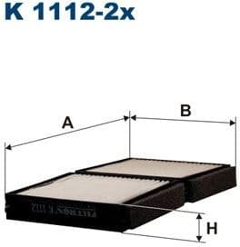 Filter, cabin air K1112-2X
