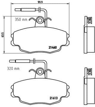 Brake Pad Set, disc brake PRIME LINE P61043