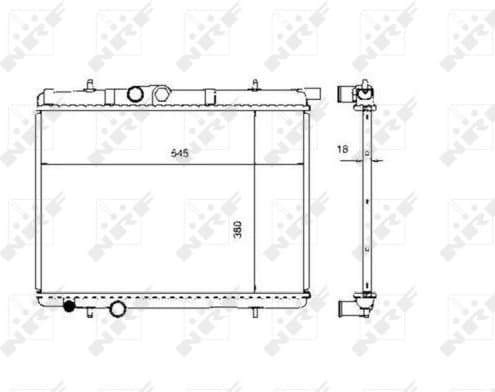Radiator, engine cooling EASY FIT 509524