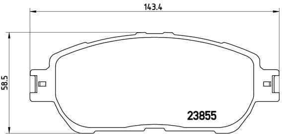 Brake Pad Set, disc brake PRIME LINE P83105
