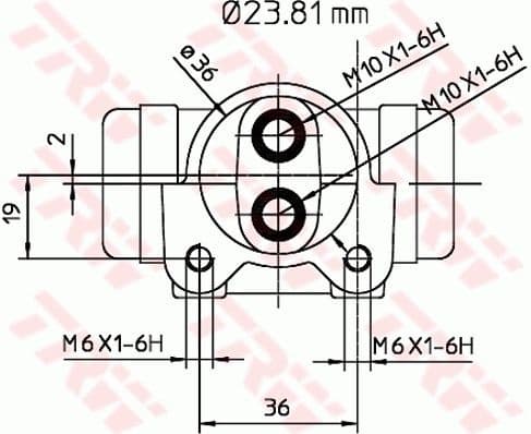 Wheel Brake Cylinder BWK223 - image 2
