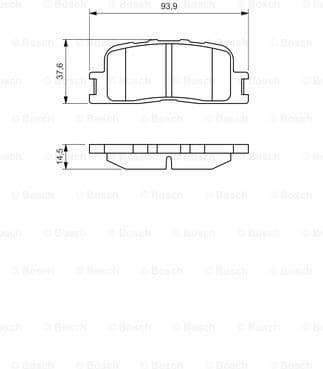 Brake Pad Set, disc brake 0986494359 - image 2