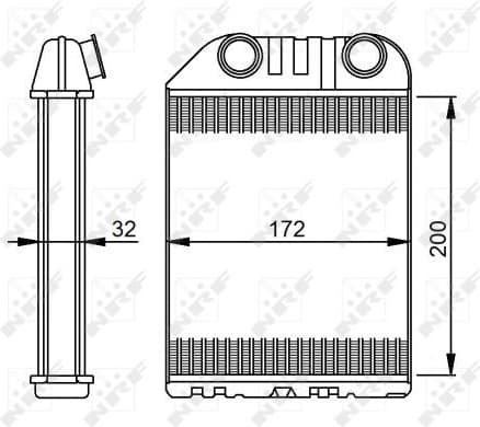 Heat Exchanger, interior heating EASY FIT 54287