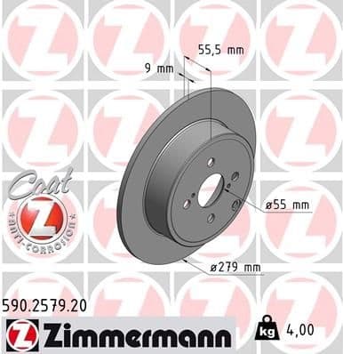 Brake Disc COAT Z 590.2579.20