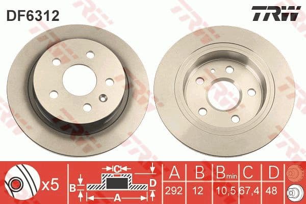 Brake Disc DF6312