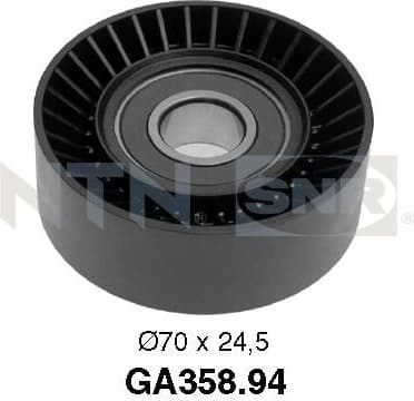 Deflection/Guide Pulley, V-ribbed belt GA358.94