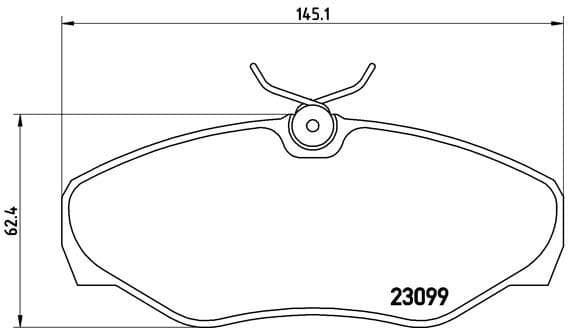 Brake pads front, Top Quality P56061