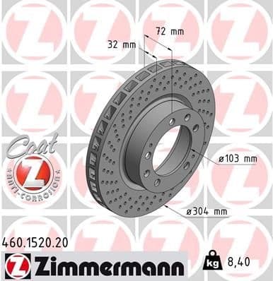 Brake Disc COAT Z 460.1520.20