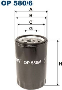 Oil Filter OP580/6
