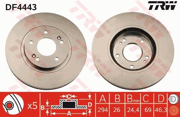 Brake Disc DF4443