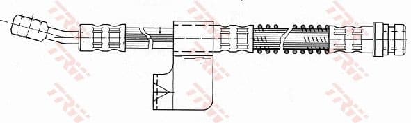 Brake Hose PHD618 - image 2