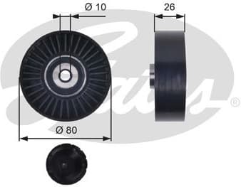 Deflection/Guide Pulley, V-ribbed belt DriveAlign™ T36006