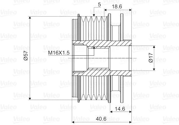 Alternator Freewheel Clutch VALEO NEW SPARE PART 588043 - image 2