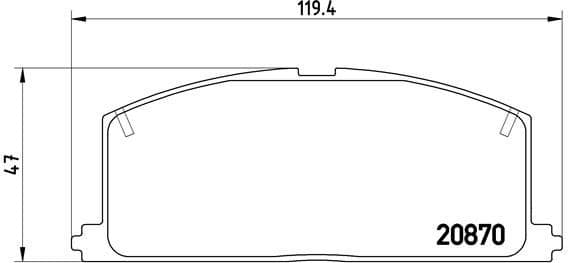 Brake Pad Set, disc brake PRIME LINE P83011