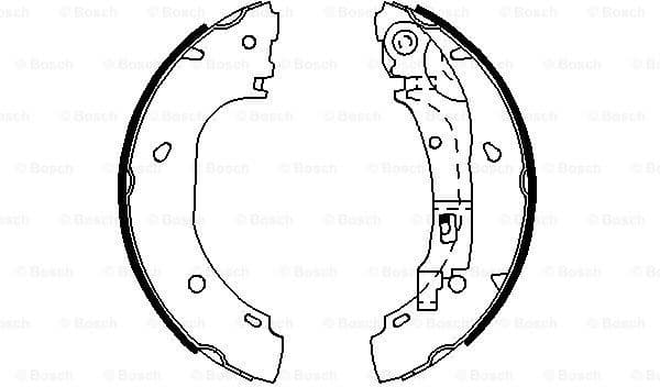 Brake Shoe Set 0986487701 - image 2
