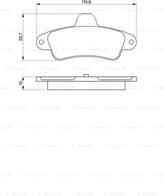 Brake Pad Set, disc brake 0986424277